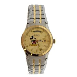 Disney Wrist Watch - Mickey Mouse - Bulova Two-Tone