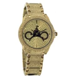 Disney Watch - Shanghai Disney - Jeweled Woman's Watch - Gold