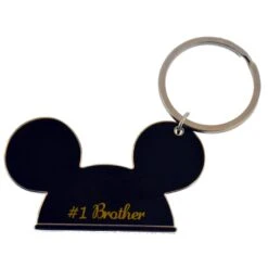 Disney Keychain Ring - Mickey Ears - #1 Brother -Disney 66606