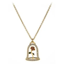 Disney Arribas Necklace - Beauty And The Beast Enchanted Rose