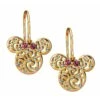 Disney Arribas Earrings - Minnie Mouse Filigree Icons - Gold