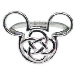 Disney Ring - Mickey Mouse Icon 4 Fold Celtic Knot By Kit Heath