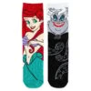 Disney Parks Socks With Character - Adult - The Little Mermaid - Ariel And Ursula