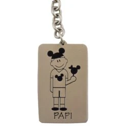 Disney Key Chain Ring - Walt Disney World Mickey Ears Tag - Papi