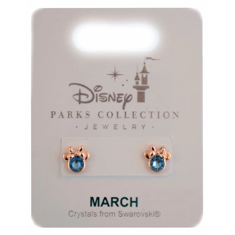 Disney Earrings - Birthstone Minnie Mouse - Rose Gold 2 Disney Earrings - Birthstone Minnie Mouse - Rose Gold - Image 2