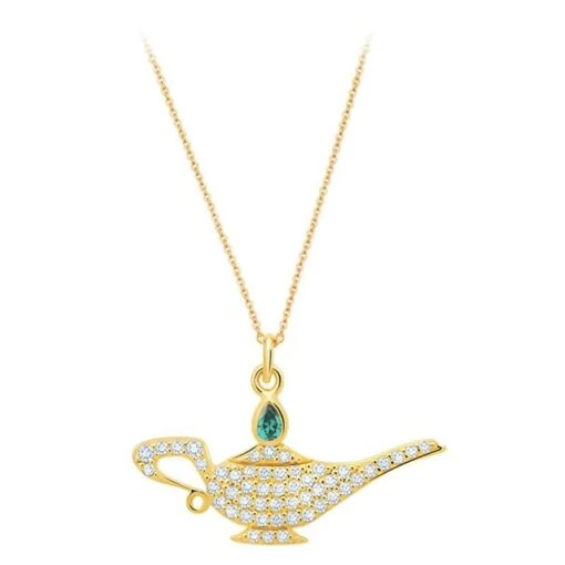 Disney Crislu Necklace - Genie Lamp