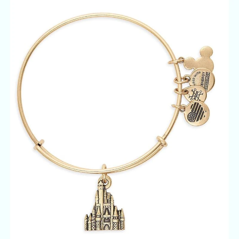 Disney Alex And Ani Bracelet - Cinderella Castle - Gold 1 Disney Alex And Ani Bracelet - Cinderella Castle - Gold