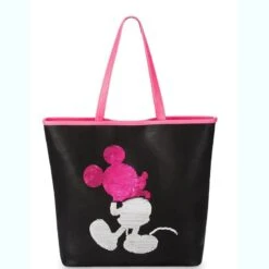 Disney Parks Loungefly Tote Bag - Mickey Mouse - Reversible Sequin - Imagination Pink -Disney 75723 4s