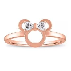 Disney Rebecca Hook Ring - Minnie Mouse Icon - Rose Gold