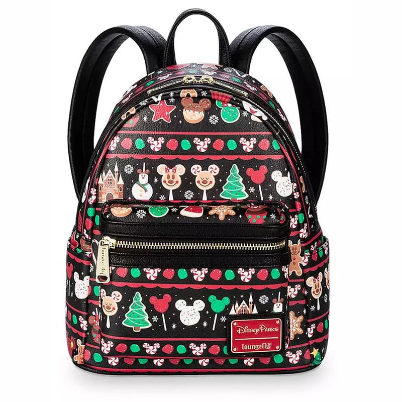 Disney Parks Loungefly Mini Backpack - Disney Parks Holiday Food Icons Snacks 1 Disney Parks Loungefly Mini Backpack - Disney Parks Holiday Food Icons Snacks