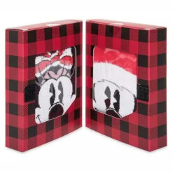 Disney Youth Socks Gift Box Set - Holiday Mickey & Minnie Mouse - Delivering Some Holiday Cheer -Disney 78763 2
