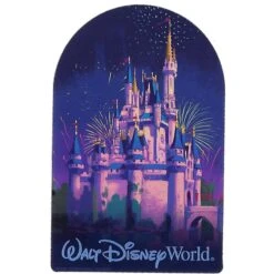 Disney Car Magnet - D-Tech - Walt Disney World - Cinderella Castle Night Fireworks