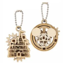 Disney UGears Wooden Puzzle Keychain Set - Disney Parks