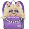 Disney Parks Loungefly Mini Backpack - The Muppets - Miss Piggy In Purple Sequins