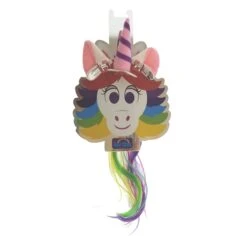 Disney Plush Hair Clips - Rainbow Unicorn Hair Clips