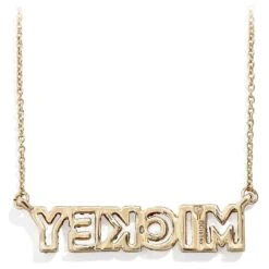 Disney Necklace By BaubleBar - Mickey Mouse Lettering -Disney 83025 3