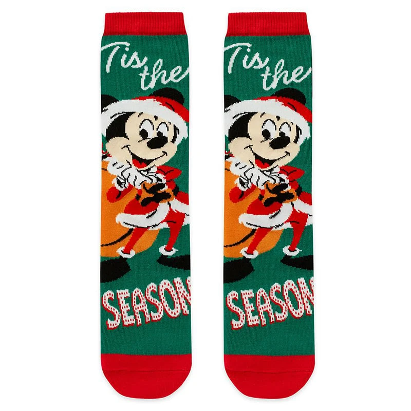 Disney Adult Holiday Socks - Santa Mickey Mouse 1 Disney Adult Holiday Socks - Santa Mickey Mouse
