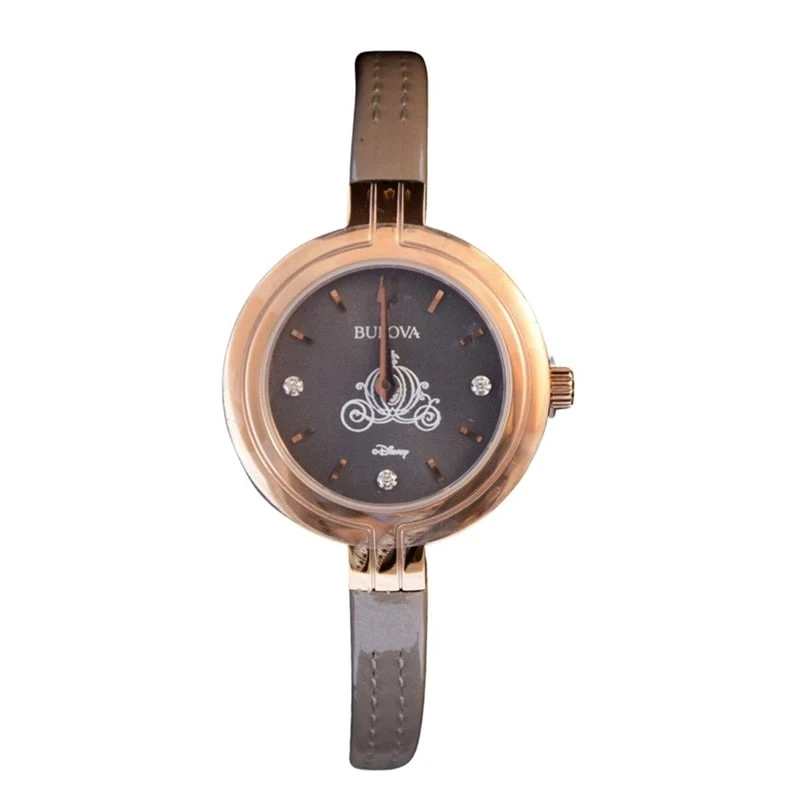 Disney Ladies Watch - Rose Gold Cinderella Coach By Bulova 1 Disney Ladies Watch - Rose Gold Cinderella Coach By Bulova