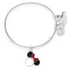 Disney Alex And Ani Bracelet - Minnie Mouse Ear Headband - Red And Black