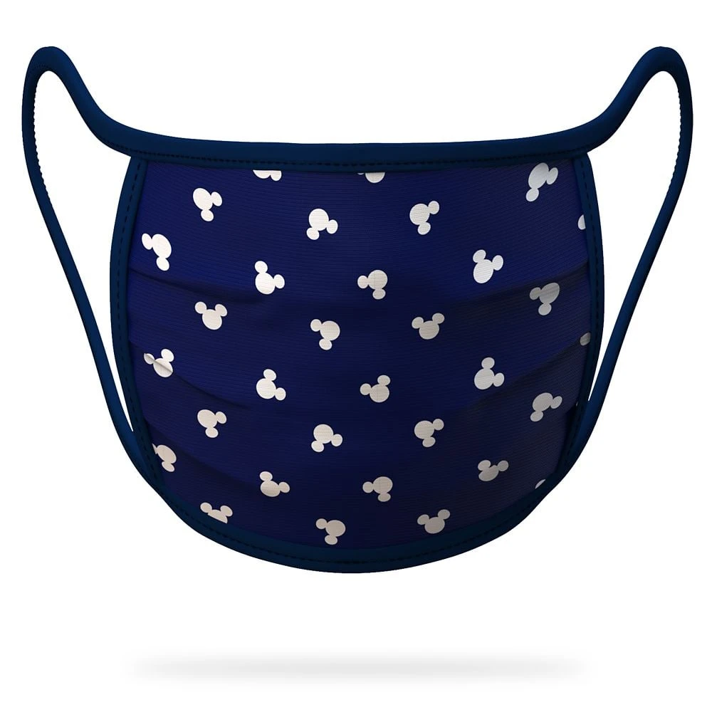 Disney Face Mask - Navy With White Mickey Icons 1 Disney Face Mask - Navy With White Mickey Icons