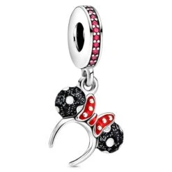 Disney Pandora Charm - Mickey Mouse Black And White Ear Headband