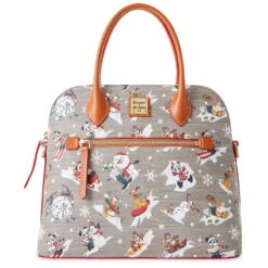 Disney Dooney And Bourke - Mickey Mouse And Friends Holiday Dome Satchel