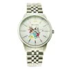 Disney Wrist Watch - Silver Link Mickey Mouse And Friends By Bulova