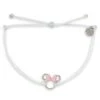 Disney Bracelet By Pura Vida - Minnie Mouse Icon Charm - White