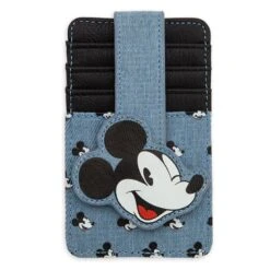 Disney Denim Card Holder Wallet - Mickey Mouse