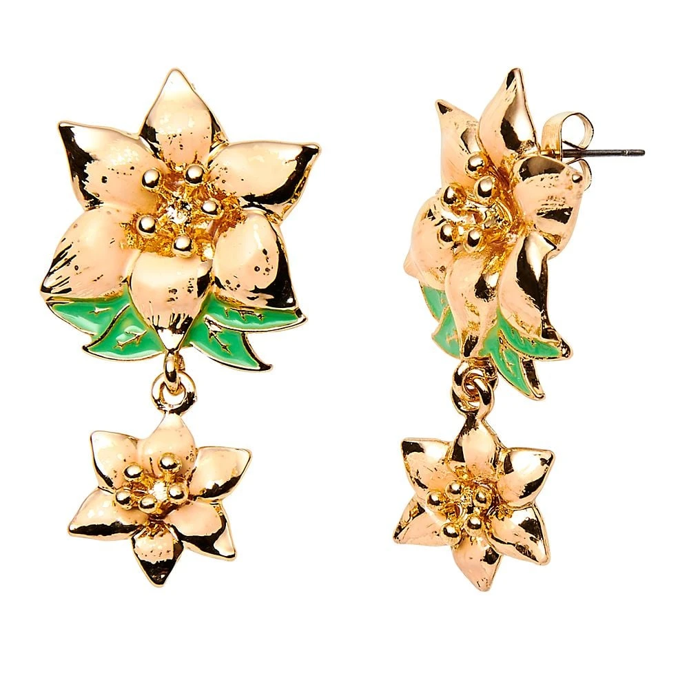 Disney Earrings - The Princess And The Frog - Tiana Flower 2 Disney Earrings - The Princess And The Frog - Tiana Flower - Image 2