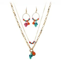 Disney Earrings And Necklace Set - Coco - Skulls