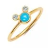 Disney Turquoise Ring By CRISLU - Mickey Mouse