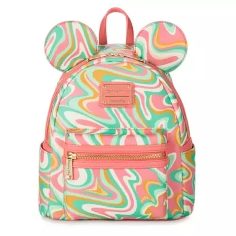 Disney Parks Loungefly Mini Backpack - Mickey Mouse - Swirl 1 Disney Parks Loungefly Mini Backpack - Mickey Mouse - Swirl