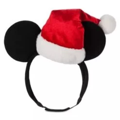 Disney Adjustable Ear Headband For Adults - Mickey Mouse Ears W/ Santa Hat