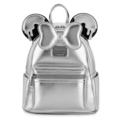 Disney Parks Loungefly Mini Backpack - D100 Minnie Mouse - Silver Drip